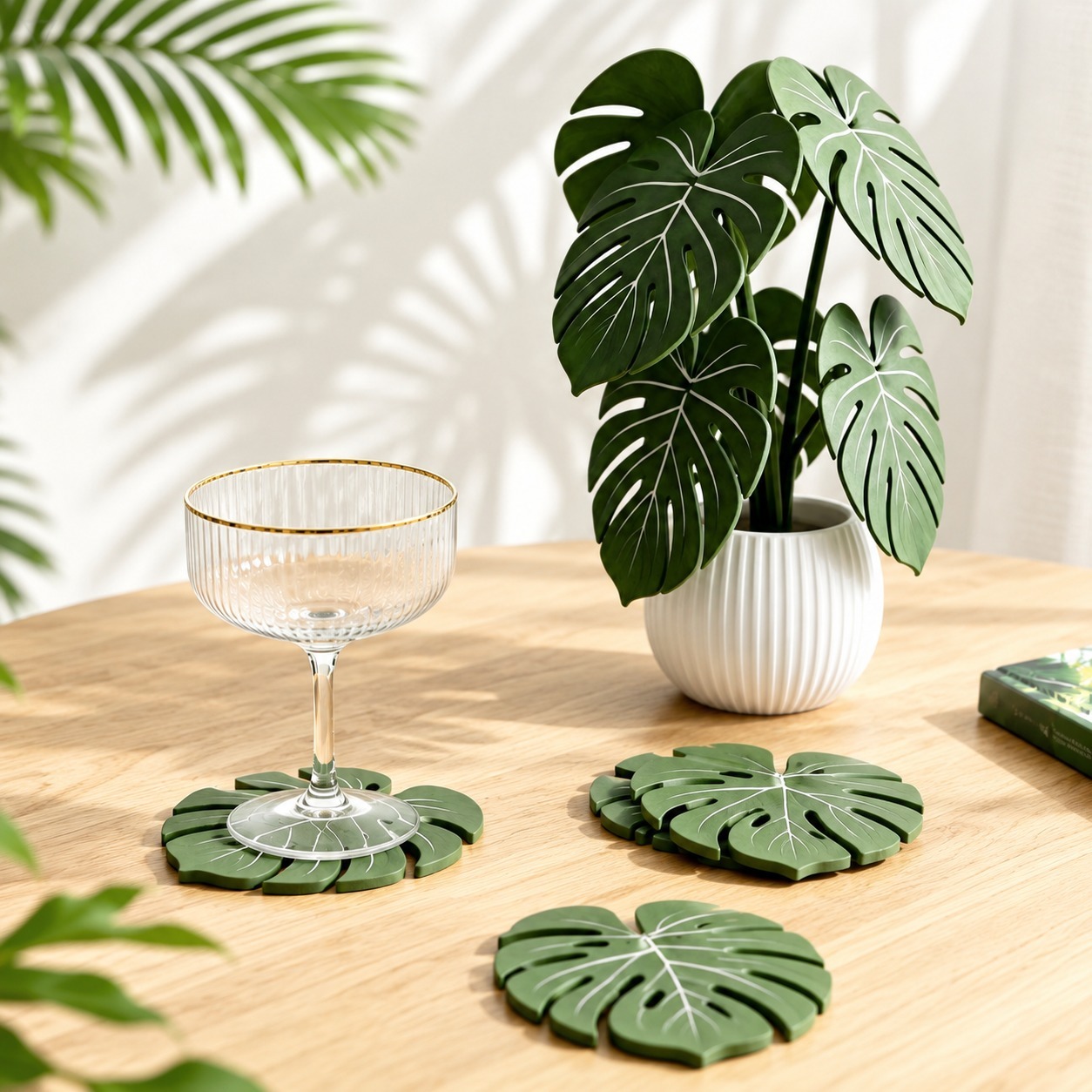 Office Furniture Brands - Sous-verres en forme de feuille de