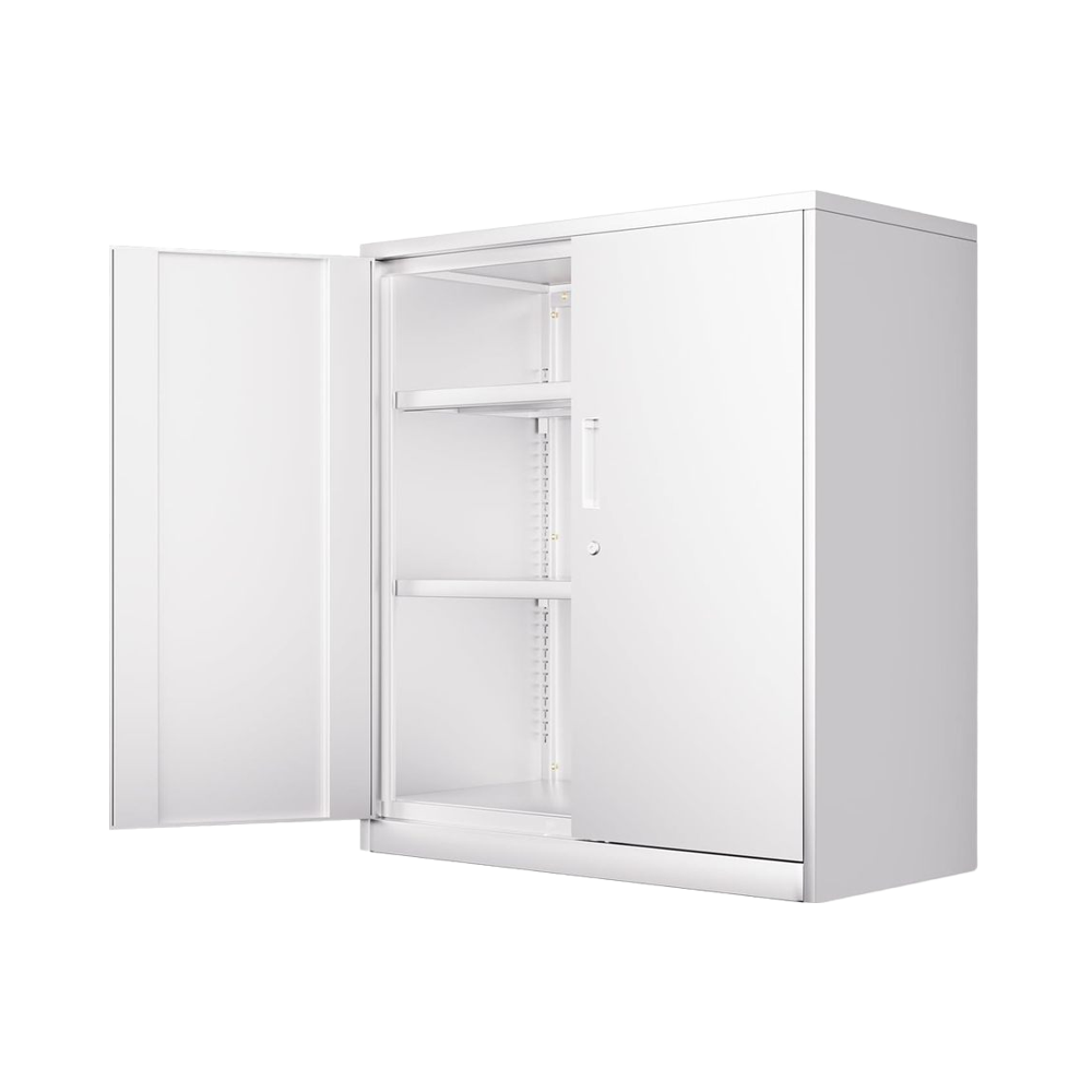 File Cabinet - # Armoire de rangement métallique blanche