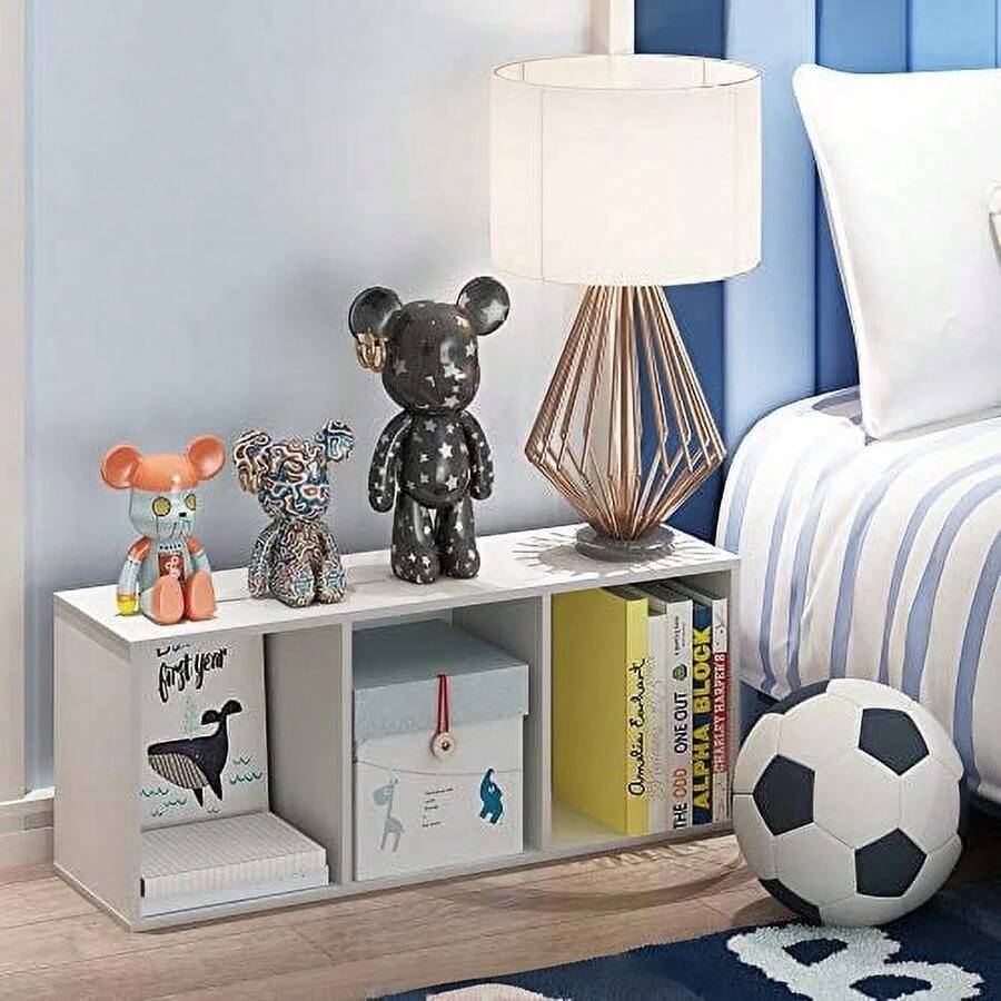 Bookshelf - Bibliothèque à 3 niveaux, avec étagères