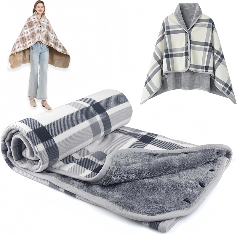 Office Stool - Couverture portable, châle poncho douillet et