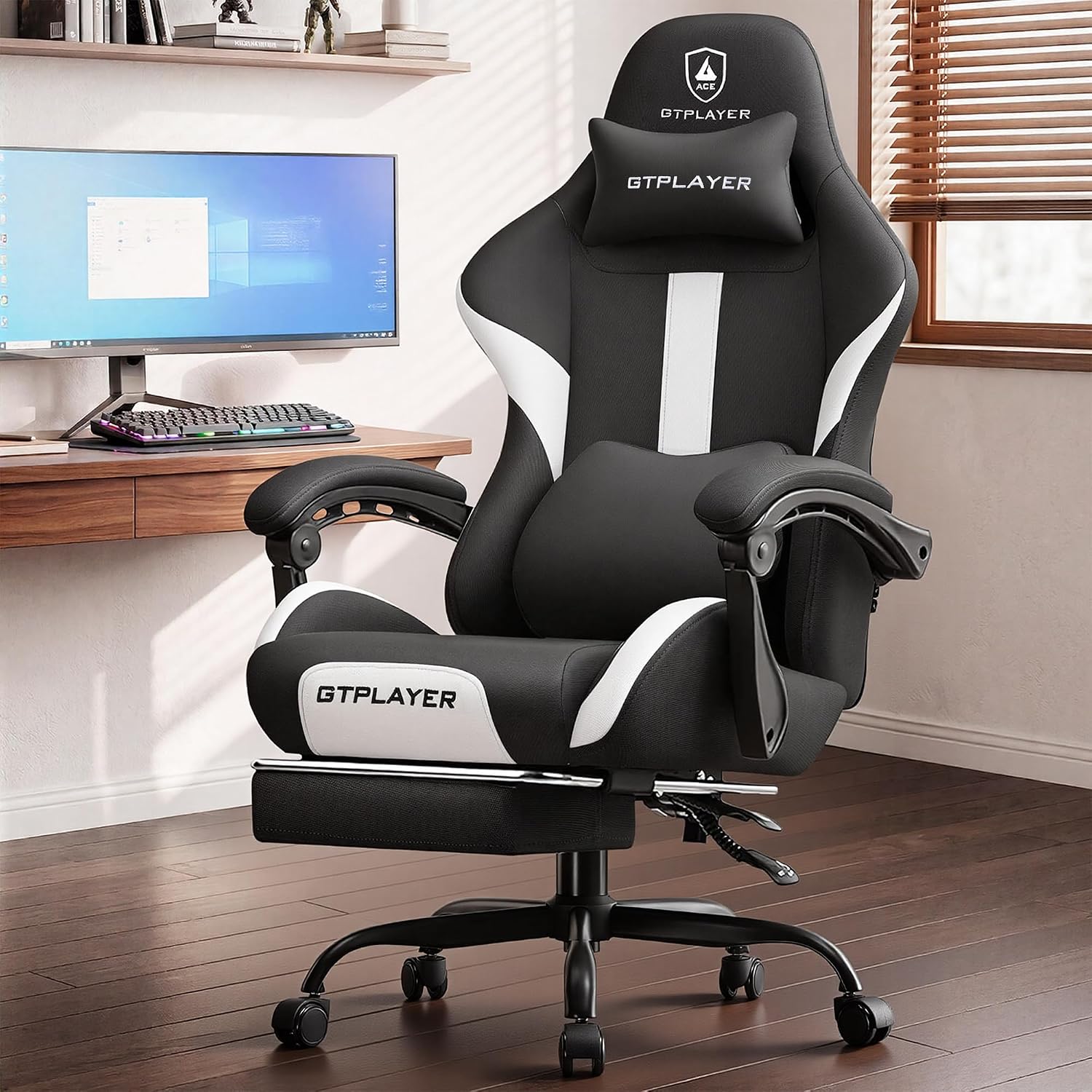 Office Chair Cushion - Chaise de jeu LUCKRACER, modèle grand