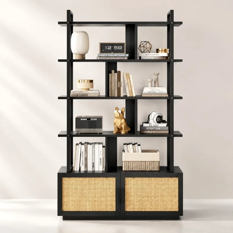 Bibliothèque en rotin à 5 nive - Bookshelf avis et prix
