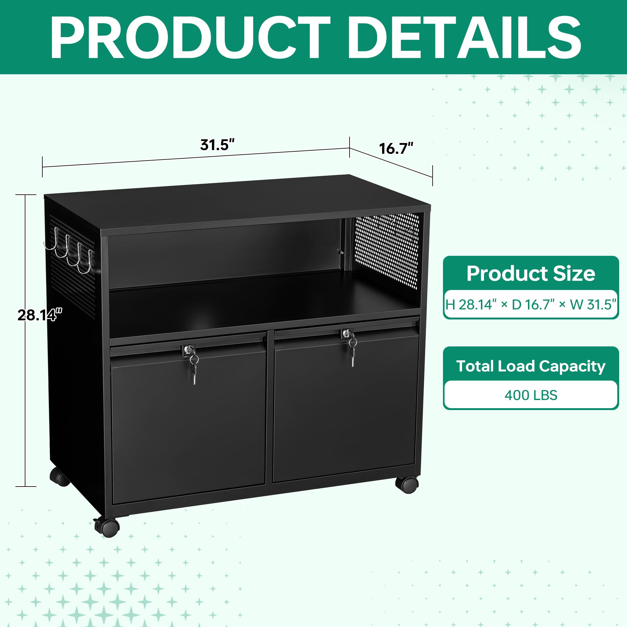 Armoire de classement mobile à - Printer Stand avis et prix