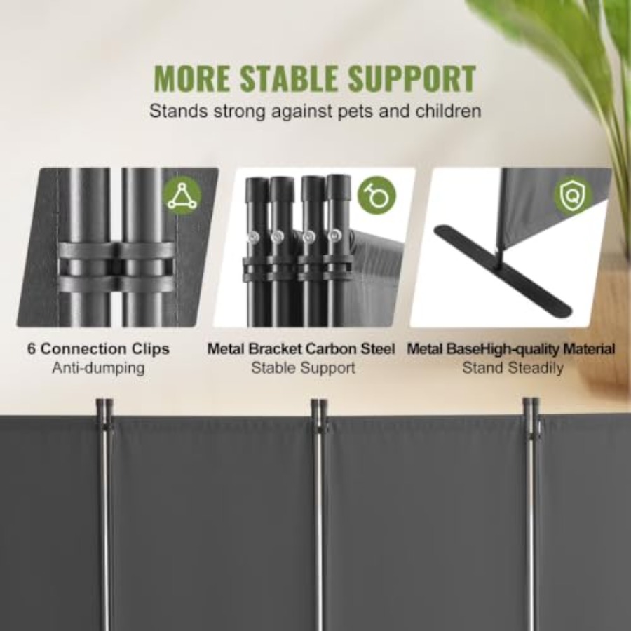 Paravent pliable à 4 panneaux  - Partition Screen Divider avis et prix