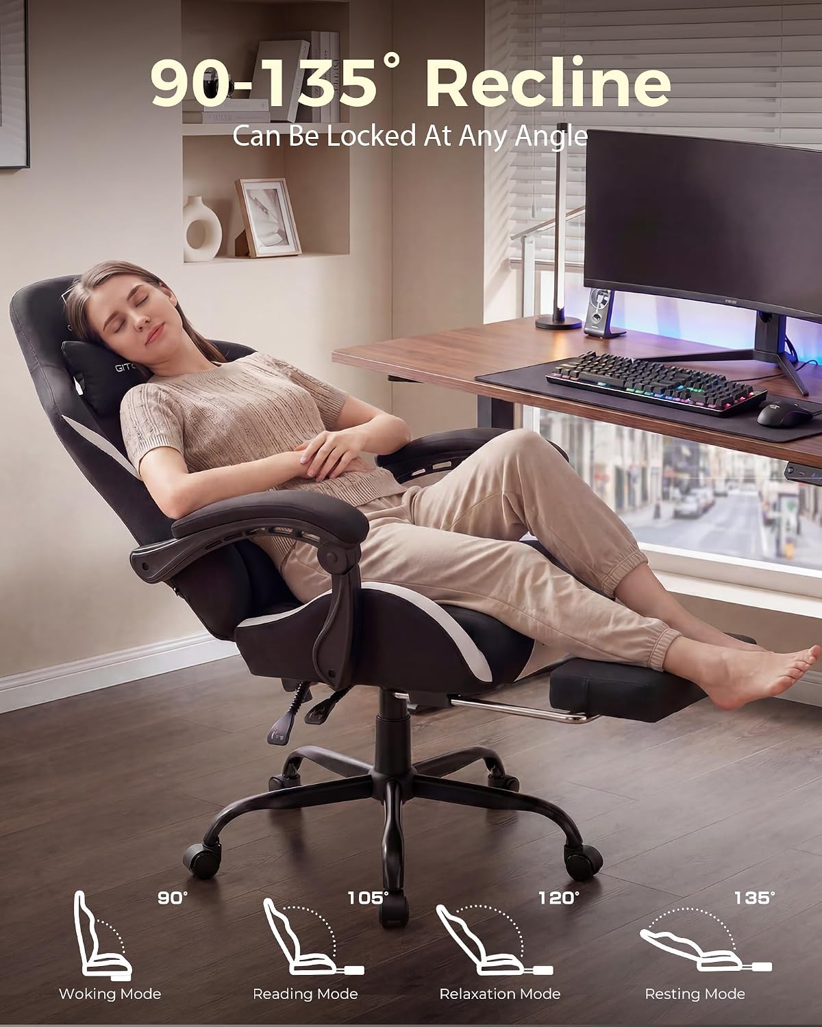 Chaise de jeu LUCKRACER, modèl - Office Chair Cushion avis et prix