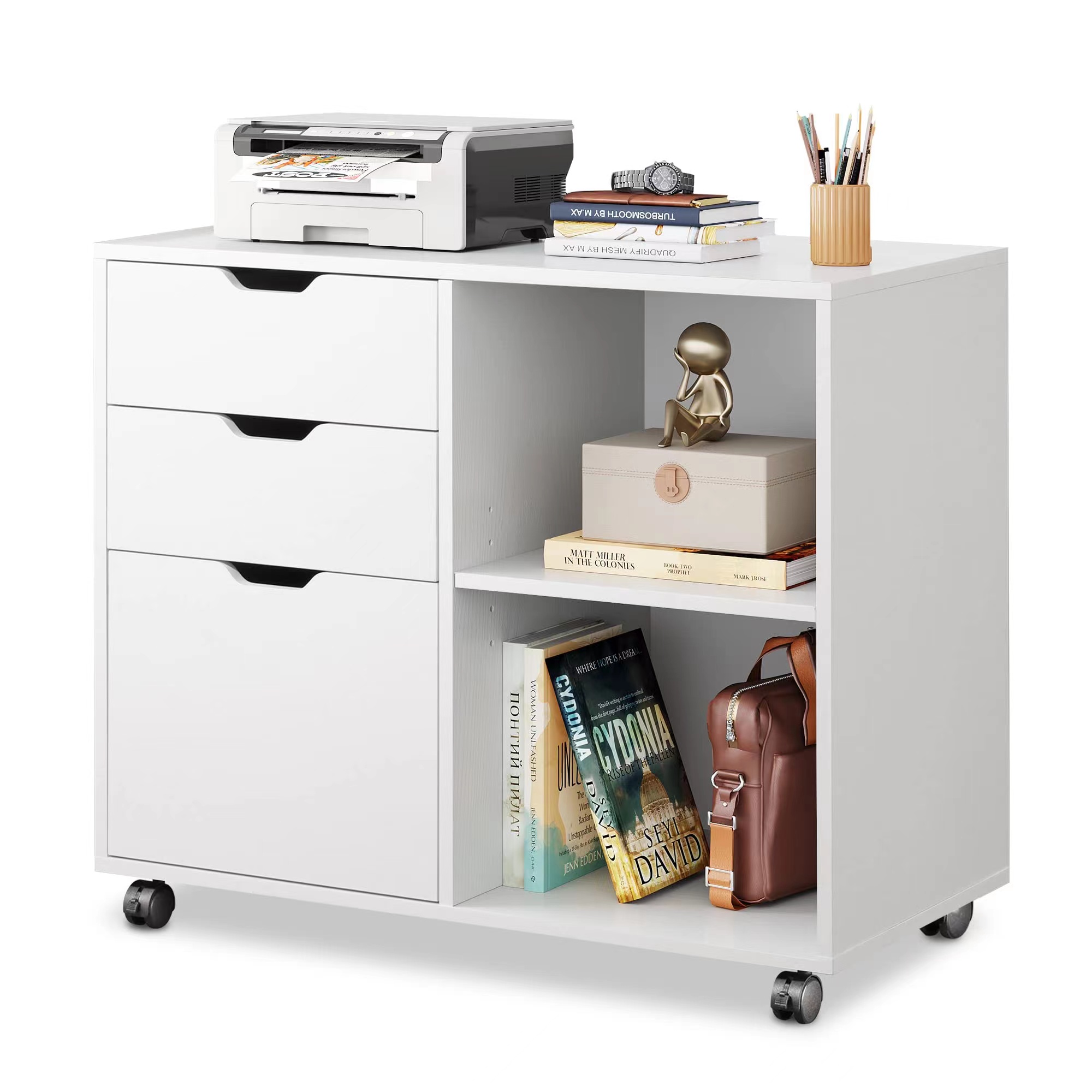 Meuble de classement en bois à - Printer Stand avis et prix